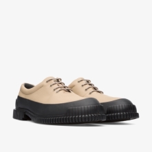 Camper Beige / Black Formal Shoes Mens - Pix Online Ireland | QCMXU6543